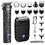 Ufree Beard Trimmer for Men, Foil Shaver Electric Razor, Shavers for Body Face Nose Ear, Cordless Hair Trimmer, Professional Hair Clippers, Mustache Grooming Kit Birthday Gifts for Men