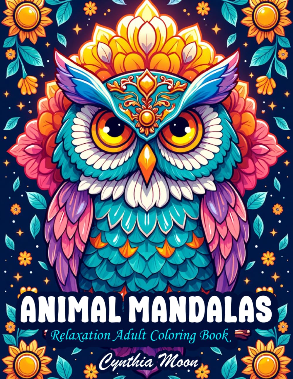 ANIMAL MANDALAS: Relaxation Adult Coloring Book
