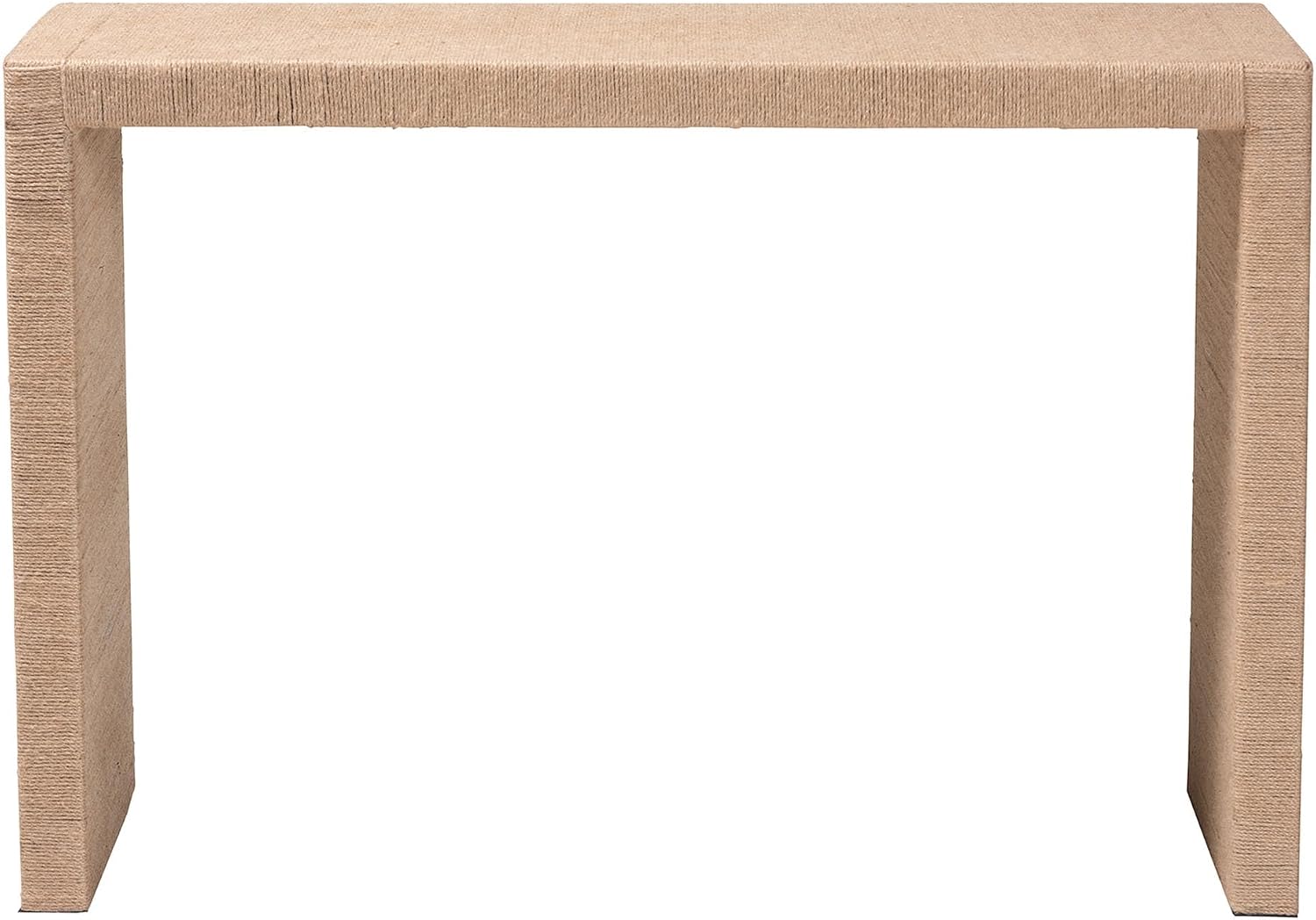 Bali & pari Colandra Modern Bohemian Natural Seagrass Console Table