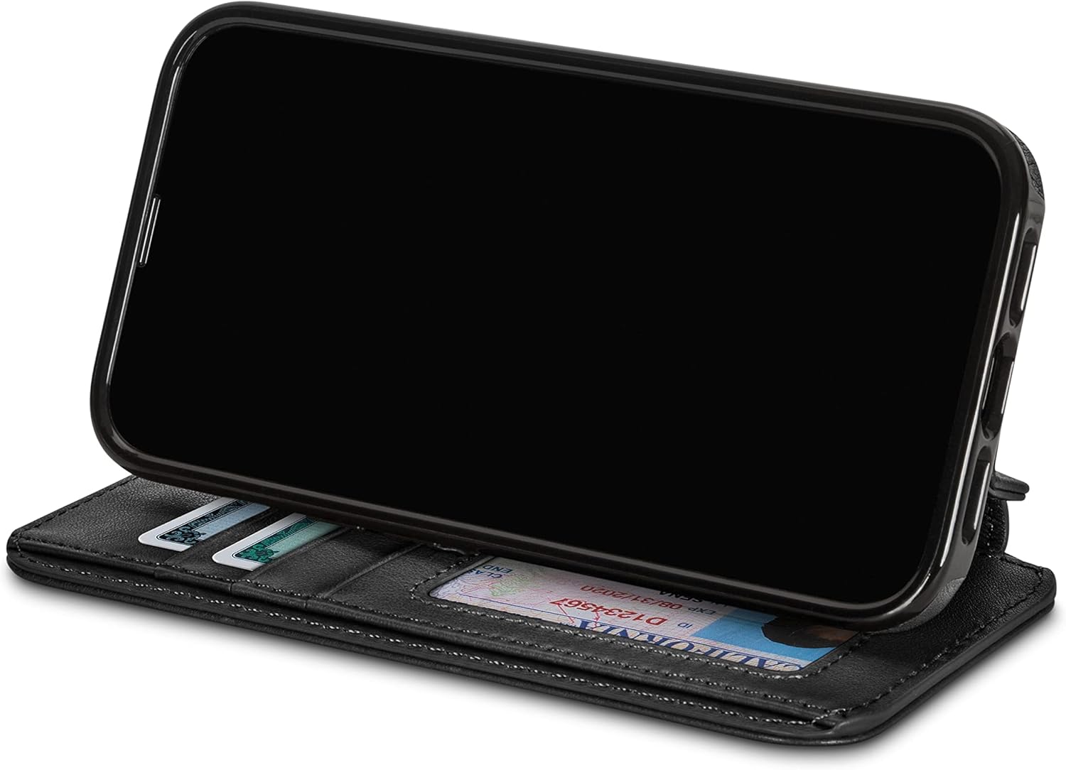 Sena Wallet Book for iPhone 13 and iPhone 13 Pro (Black)
