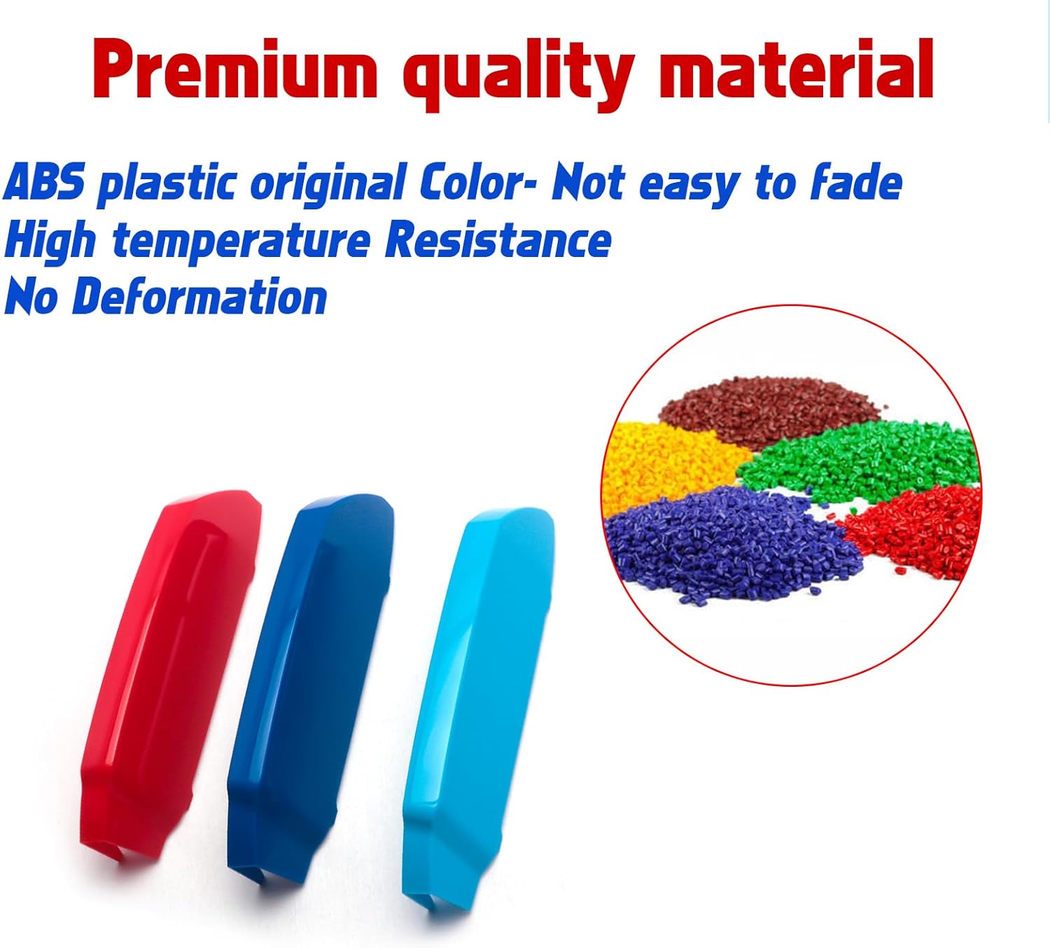 x xotic tech Iconic 3-color Tri Grille Insert Trims Strips, Front Center Kidney Grilles Compatible with BMW 5 series G30/G31 LCI 2021 2022 2023 520i 530i 540i 550i (8-Beams Standard Grill)