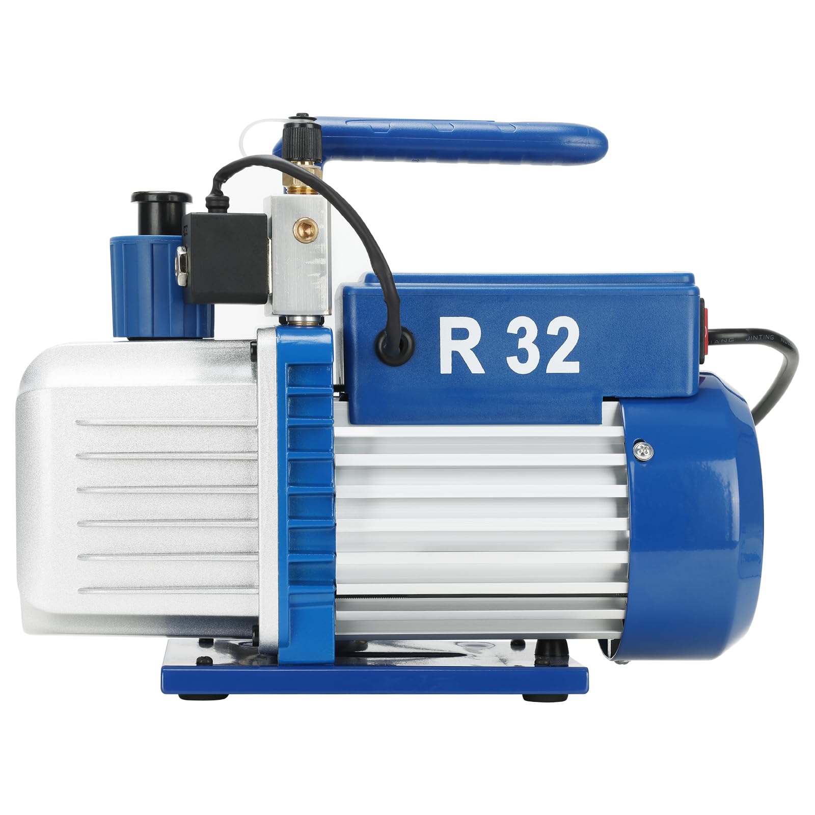 Labasics Pompe à Vide Bistade à Palette Rotative avec Fonction Antidéflagrante R32, Vide Ultime 10-15 Pa, 220 V, Débit 2,5 CFM, 70 L/Min, pour Expériences et Maintenance d’Instruments de Laboratoire