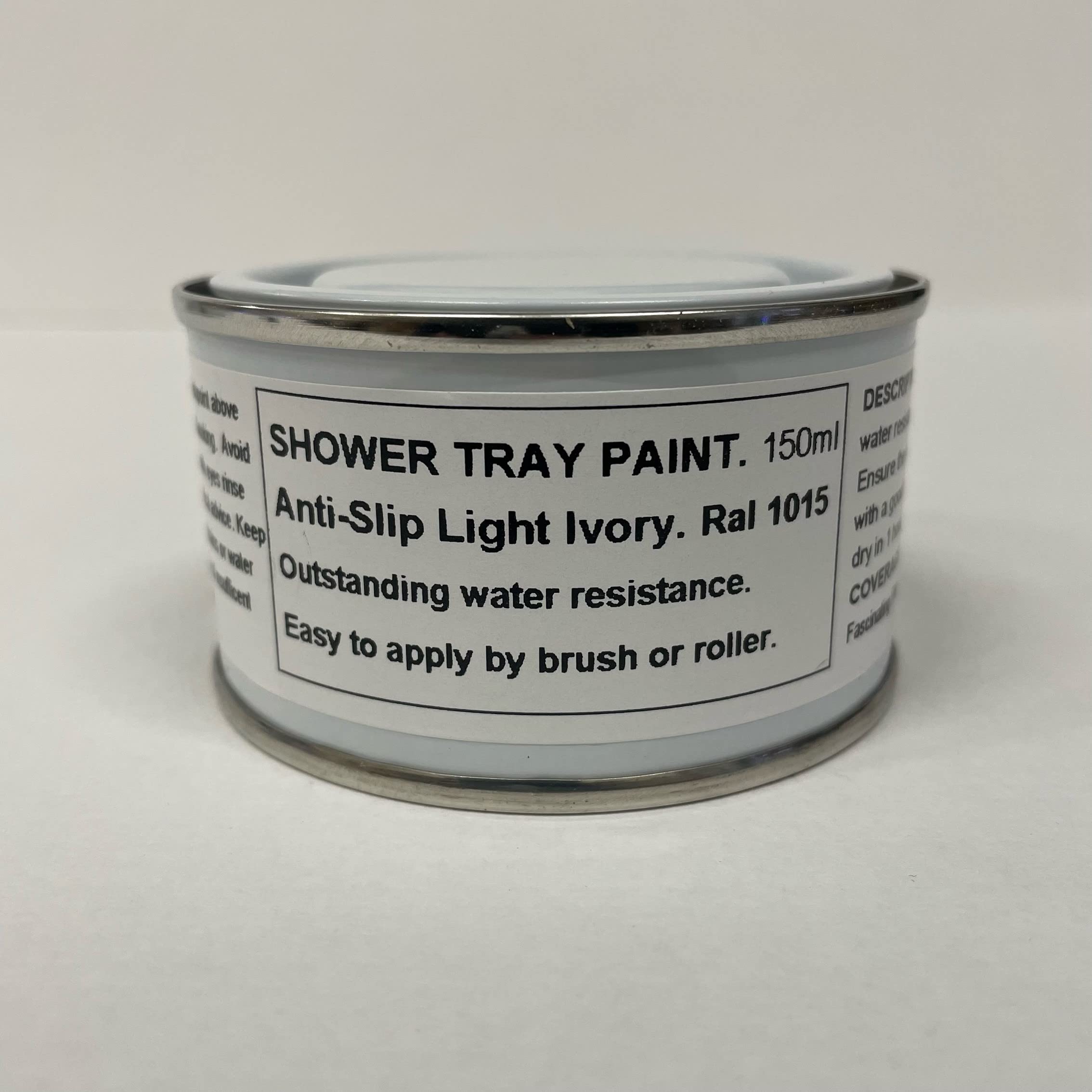 Fascinating Finishes Ltd Antique Ivory Ral 1015 1 X 150Ml Light Ivory - Ral 1015 - Anti Slip Shower Tray And Bath Base Paint
