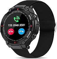 Vista 1 de Lamshaw Compatible con EIGIIS - Correa de repuesto ajustable de nailon elástico para reloj militar VALYV K22, reloj militar EIGIIS K22GUCABE