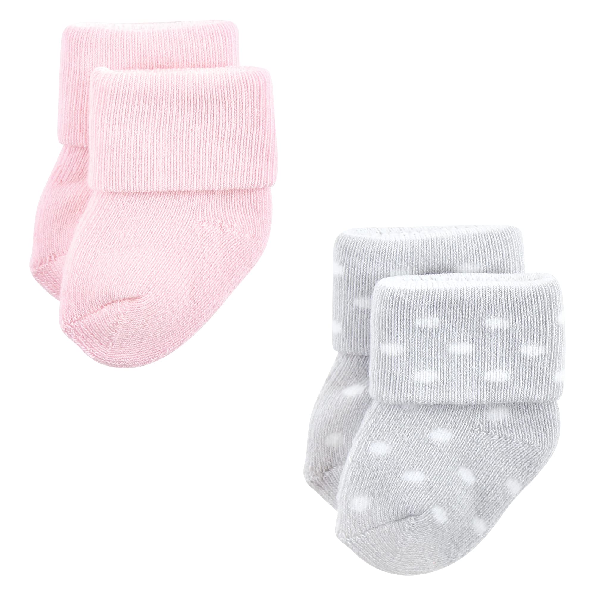 Luvable Friends Damen Unisex Neugeborene und Baby Frotteesocken Ballett 12er Pack 6-12 Monate, Balletttasche, Rosa, Schwarz, 12 Stück