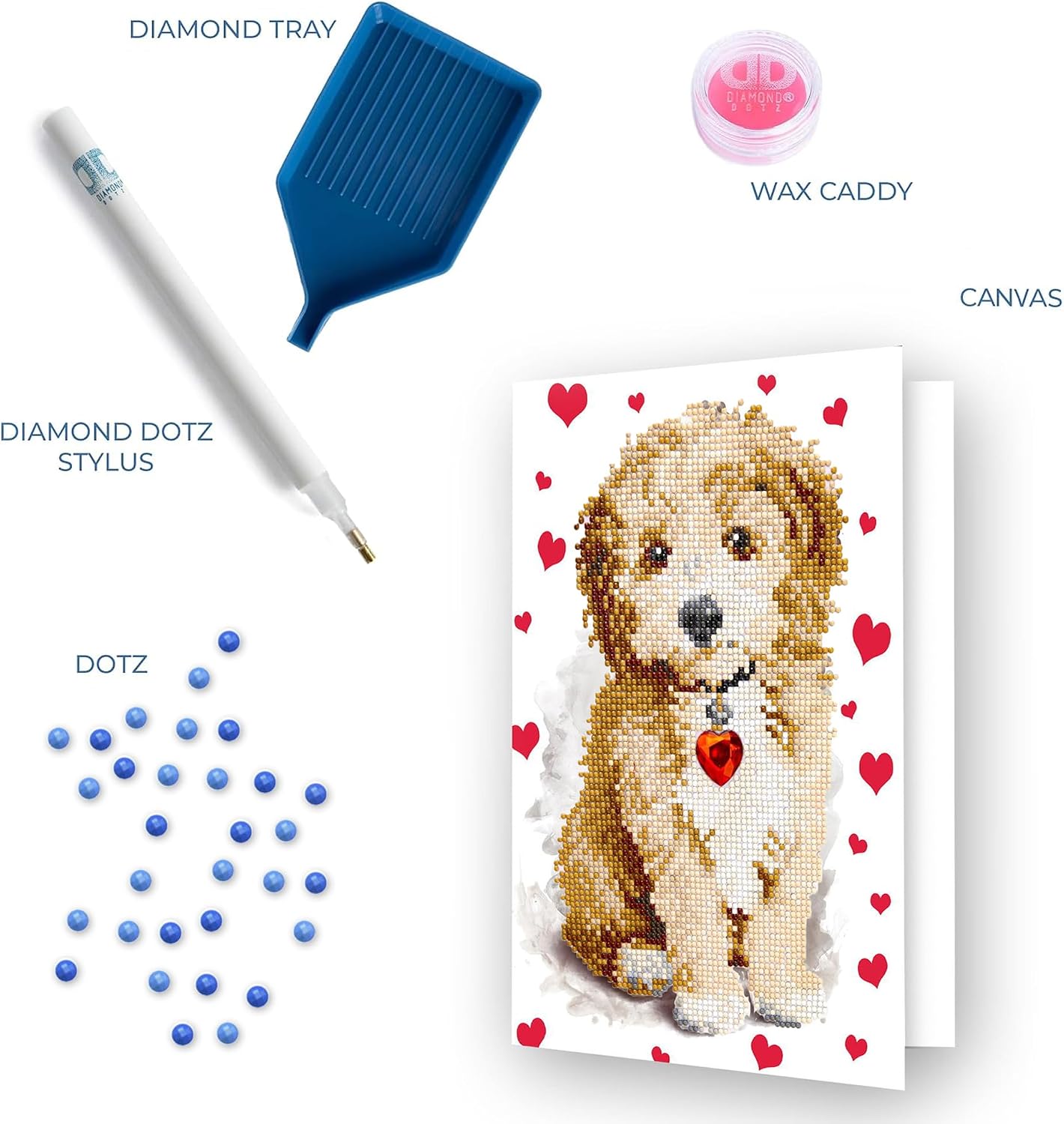 DIAMOND DOTZ Lovely Boy Card Diamond Painting Kits for Adults - Diamond Art Kits a Relaxing Creative Craft Kit with Dotz Gems