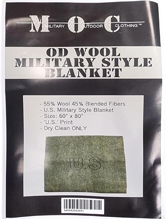 U.S. Style Wool 3-Pound Military Blanket