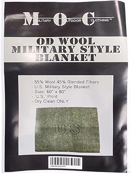 U.S. Style Wool 3-Pound Military Blanket