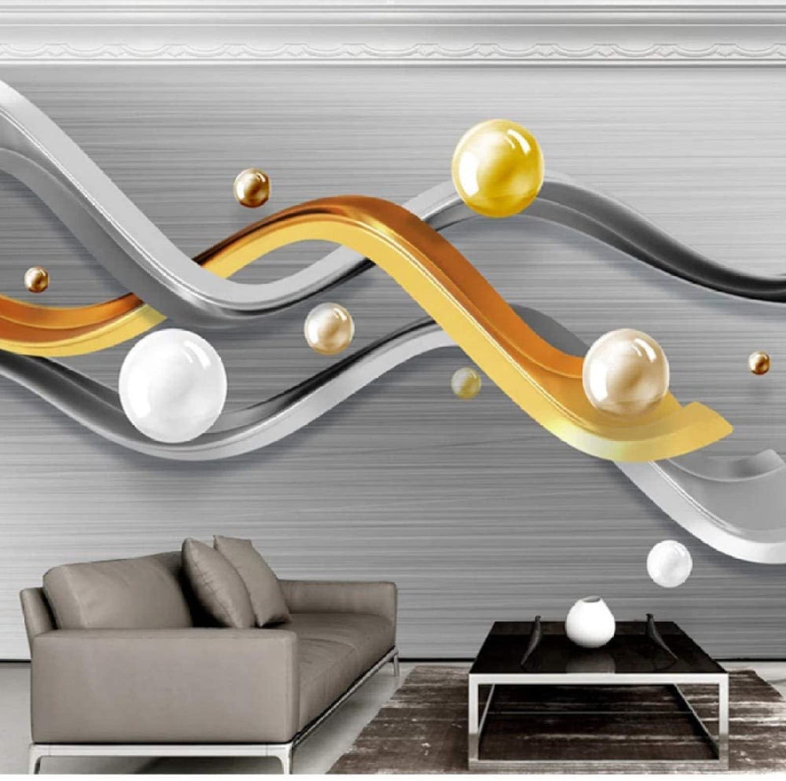 Mural De Pared De Arte Abstracto, Papel Tapiz Fotográfico 3D, Decoración  Del Hogar, Fondo De Televisión,, image size:1600x1590