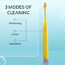 GRIN Natural Oral Care Toothpaste Teeth Whitening SLS Free Toothpaste for Adult and Kids with Electric Toothbrush for Adults with 2 Brush Heads & Carry Case | 3 Cleaning Modes, Sonic Technology (100 Gram, Mintesberry + Yellow Toothbrush) gallery image