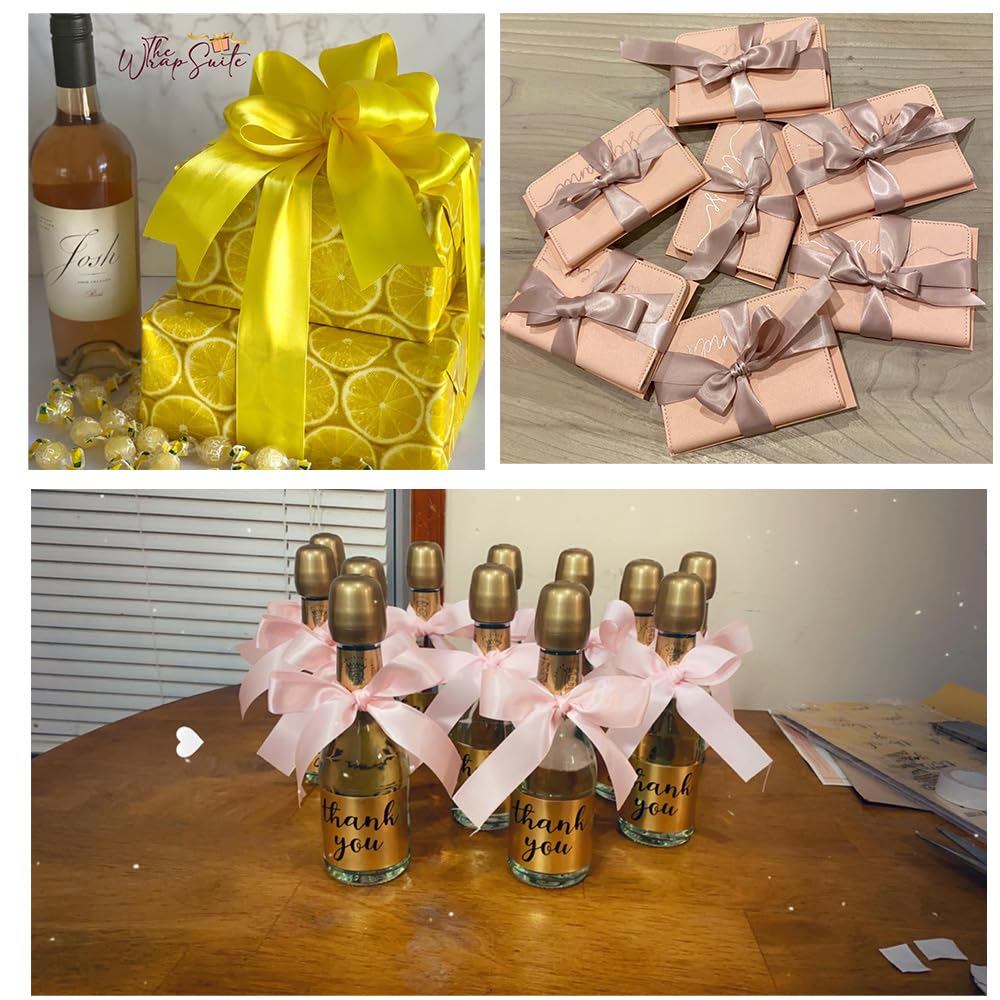 66 Ruban Doré, 10 Ruban Satin Ruban Cadeau Eballage Ruban Tissu