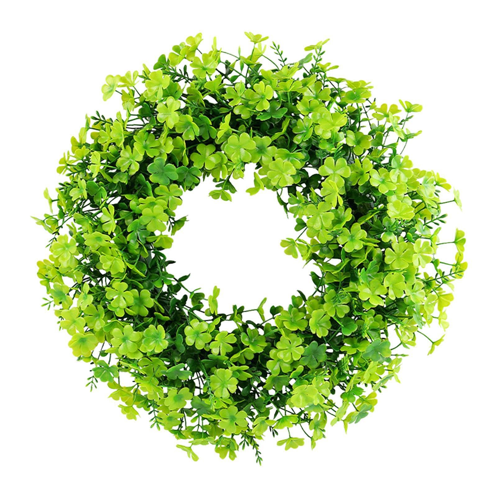 KIXZSAZ Patricks Day Wreath Transform Home With St Patricks Day Wreaths Featuring Green Ornaments And Festive Decorations St Decorations Wreath Ornaments Tree