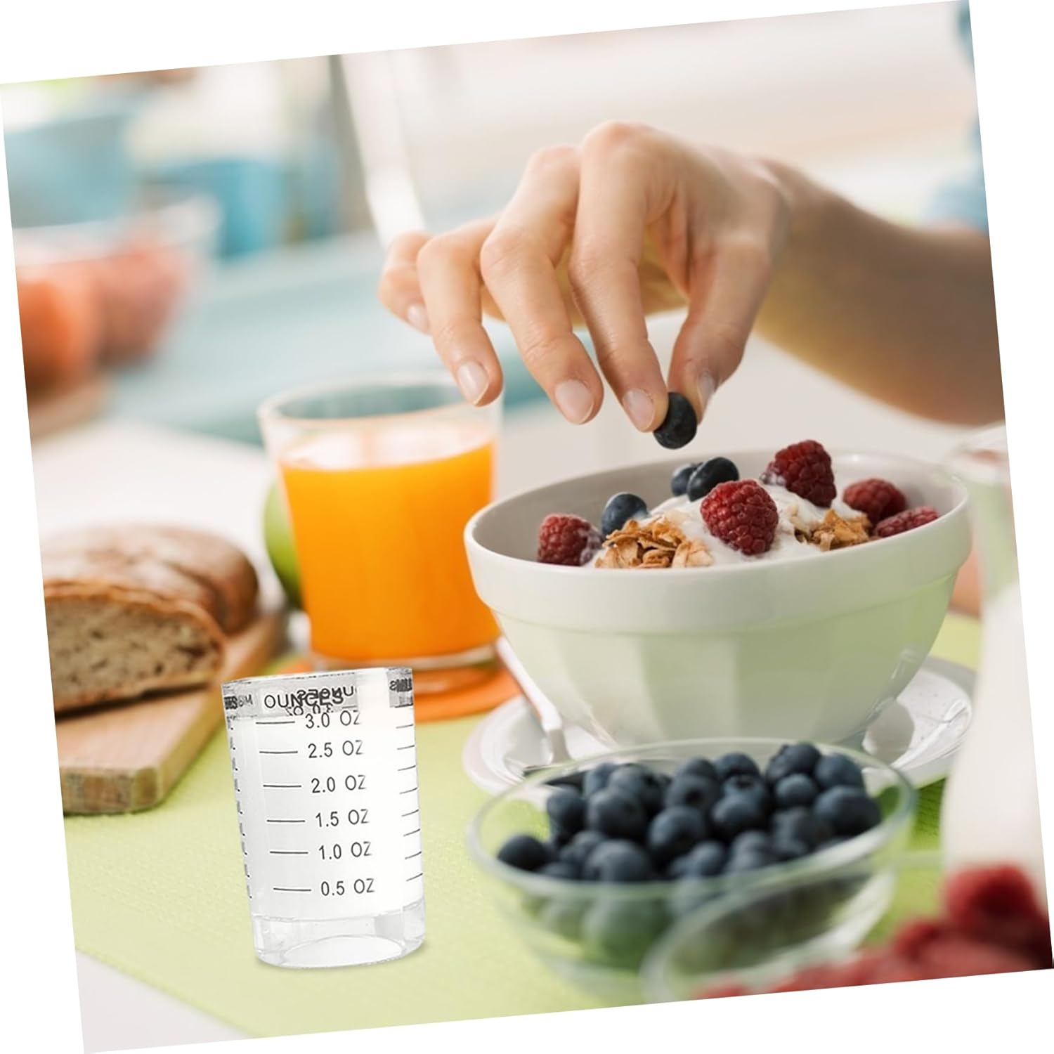 3pcs Portable Measuring Cups Scale Practical Kitchen Baking Tools Easy Read Vintage Measuring Cups