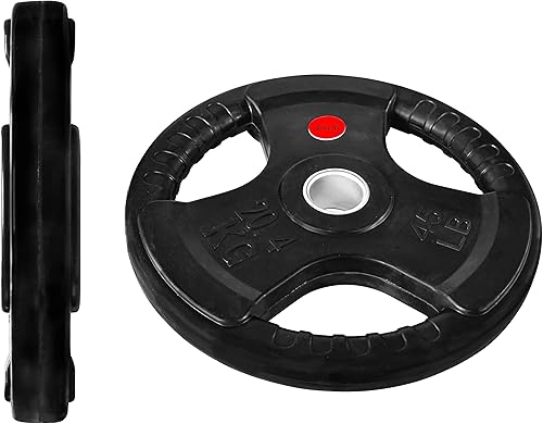 Miniatura 3 de Signature Fitness Olympic - Placa de pesas de hierro fundido de 2 pulgadas para entrenamiento de fuerza y levantamiento de pesas, varios tamaños