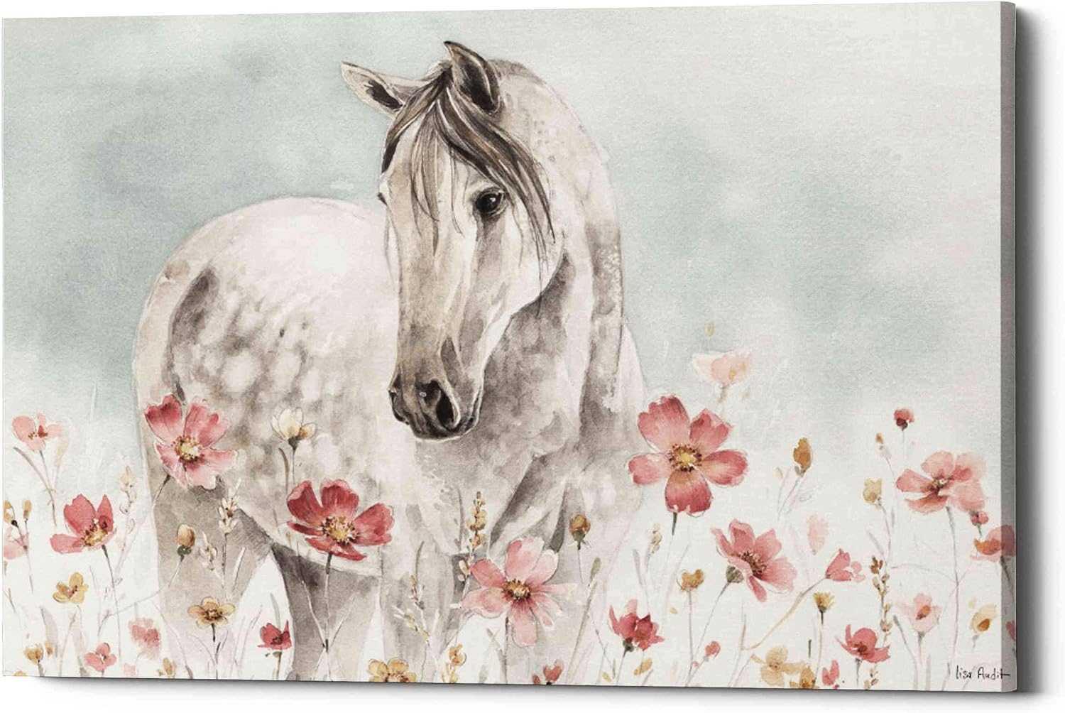 Epic Graffiti 'Wild Horses I' by Lisa Audit, Canvas Wall Art, 12"x18"