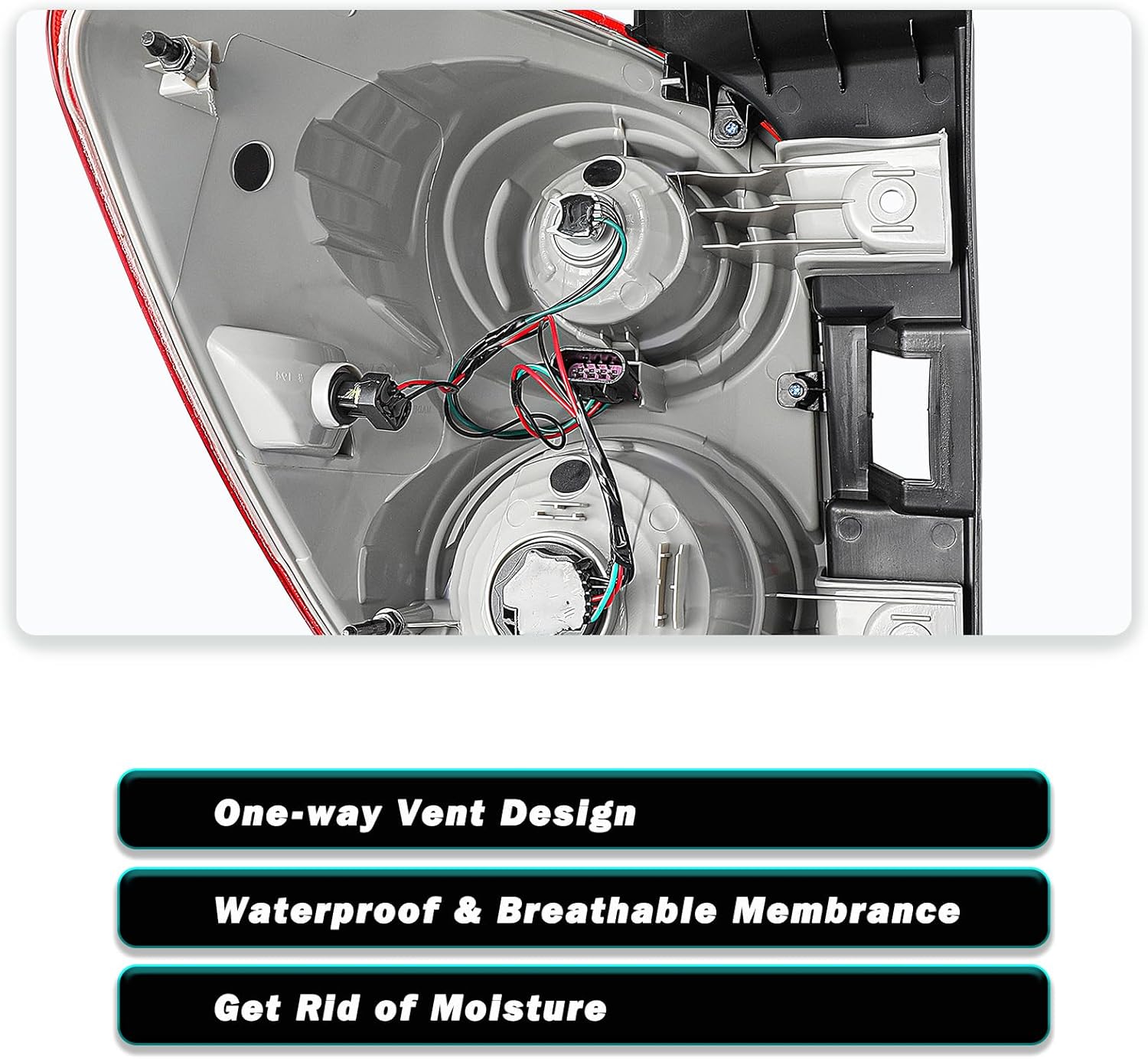 TUSDAR OEM Tail Light Assembly Replacement Fits 2010 2011 2012 2013 2014 2015 Chevy Equinox Rear Outer Tail Lamp (Right Passenger Side)