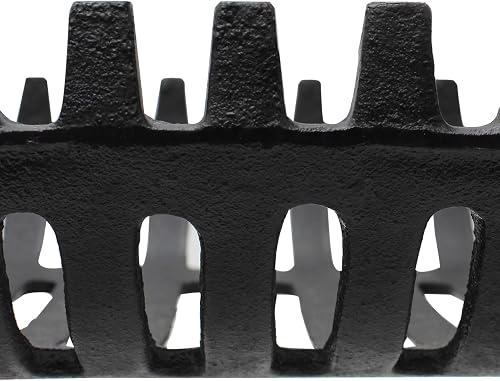 JVL Arden 16" Grille à Charbon en Fonte Noir, 37 x 27 x 16 cm - 4