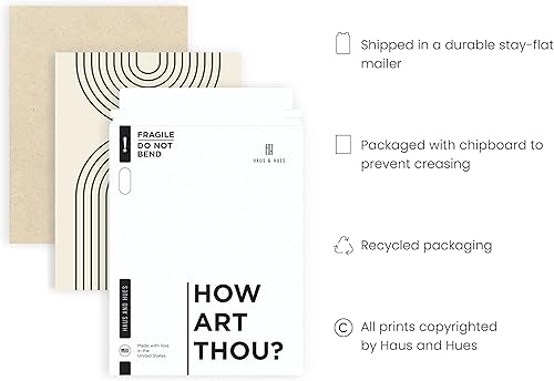 Miniatura 3 de HAUS AND HUES Impresiones artísticas de pared neutras para decoración de pared, impresiones de arte bohemio moderno, impresión geométrica abstracta,