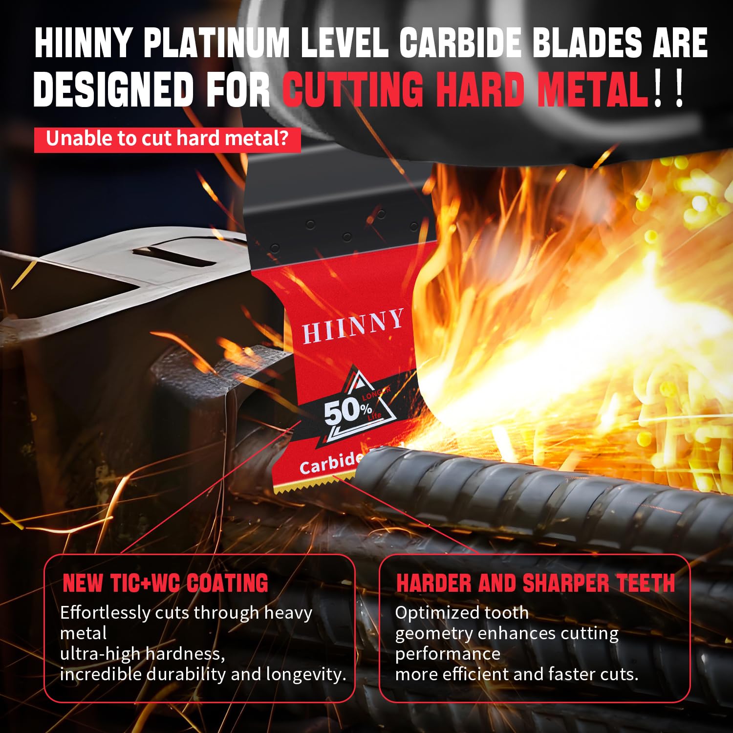 Carbide Oscillating Tool Blades - Heavy Duty & Durable -3 Carbide Oscillating Tool Blades - Heavy Duty & Durable -3