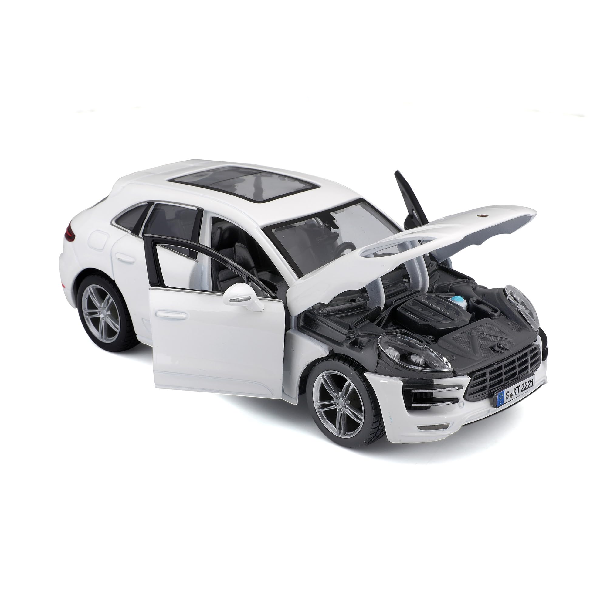 Tobar 1:24 Scale Porsche Macan Model Car - Assorted Colours, Black