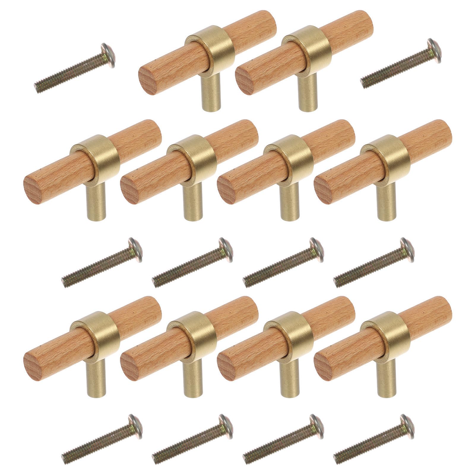 Tiradores de madera para armarios de cocina antiguos, solución fácil de instalar