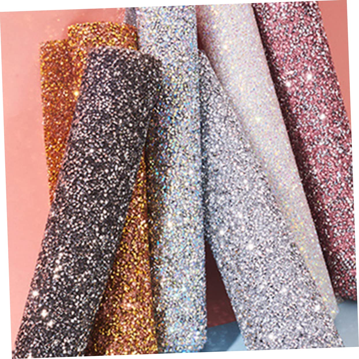 Wakauto Light Silver Nail Art Rhinestone Table Mat with Diamond Nail Cover for Manicure for Salon Use and DIY