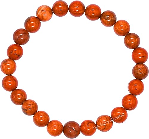 Miniatura 282 de Amazing Gemstone Pulsera de cristal para mujeres y hombres, pulsera de cristal curativo de protección, pulsera elástica con cuentas de piedras