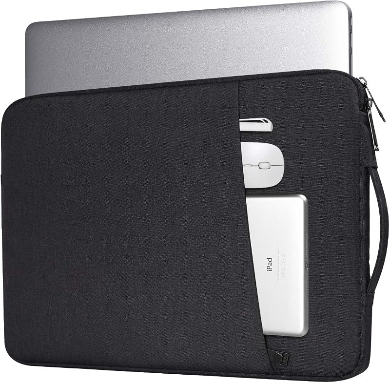 14 Inch Laptop Sleeve Case for Dell Latitude/Inspiron, HP ASUS Lenovo Chromebook/Stream/ASUS Vivobook/Lenovo IdeaPad Computer Sleeve Bag, Black