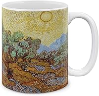 Vista 18 de MUGBREW Arte Clásico La Noche Estrellada Vincent Van Gogh Taza de Cerámica para Café y Té, 11 OZ
