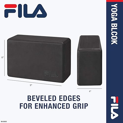 Miniatura 4 de Bloque de yoga FILA Accessories - Bloques de espuma EVA para apoyo, equilibrio y estabilidad  Yoga, Pilates, barra, estiramiento, meditación