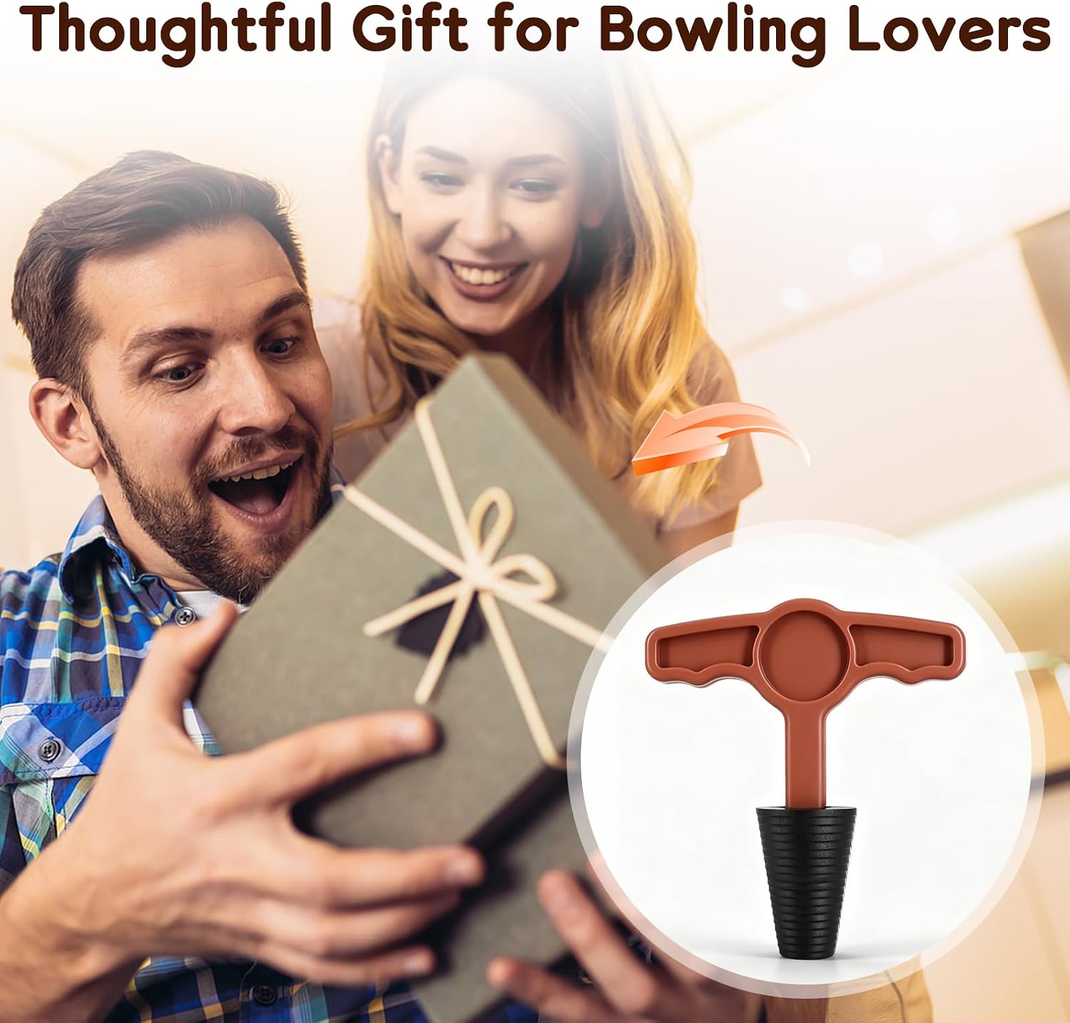2 Pack Bowling Tape Insert Puller Tool | Grip Switch Remover with Locking Key Thumb & Finger Insert Removal Tool for Bowling Balls Bowling Accessories for Men Women