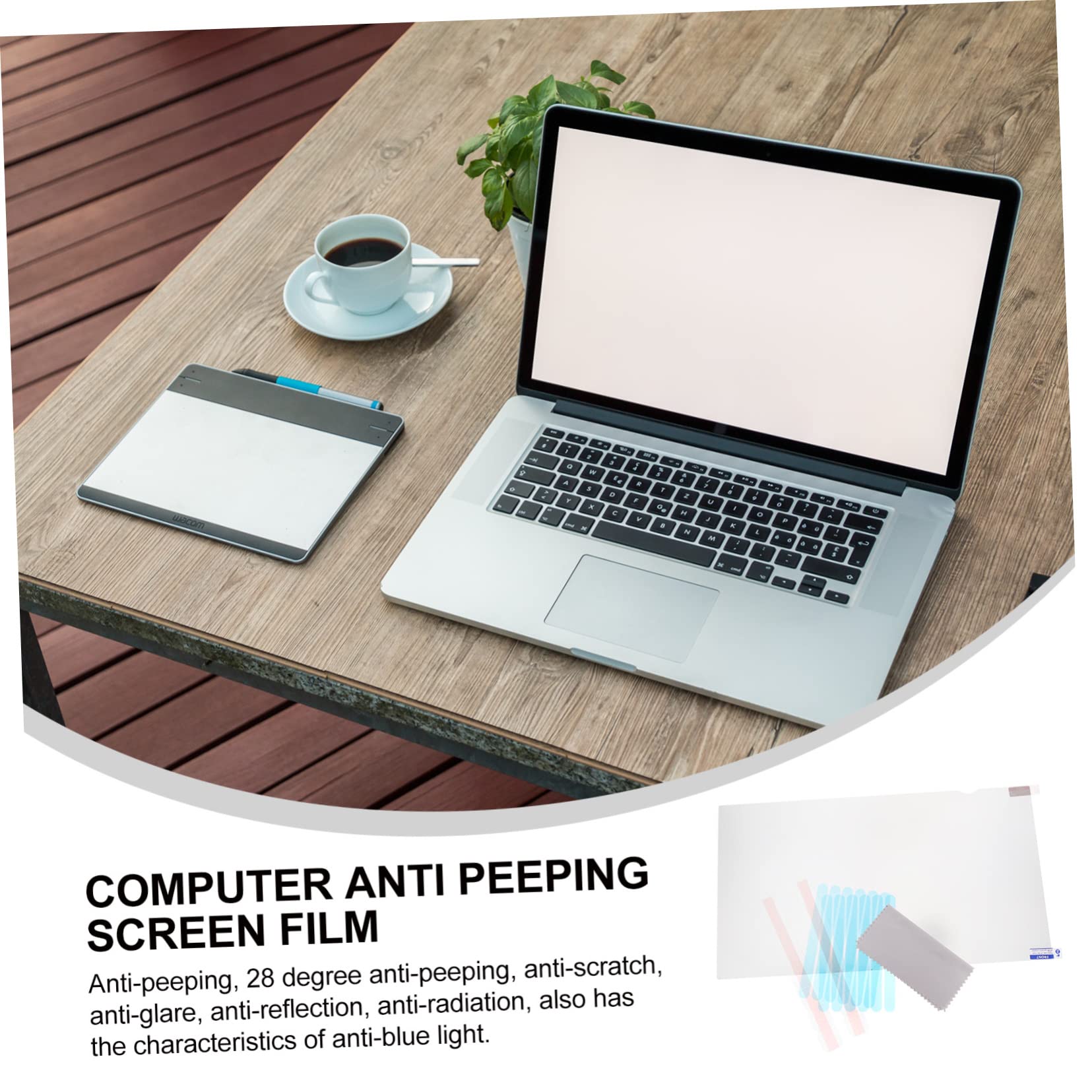 Operitacx 2 Pellicole Protettive Anti-Sbirciatina Per Laptop Schermo Per Computer Protezione Oscurante Per La Privacy Forniture Per Notebook Pellicola Anti-Sbirciatina The Pet