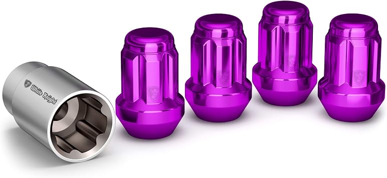 White Knight 40700SPPT Purple Wheel Lock, 4 Pack