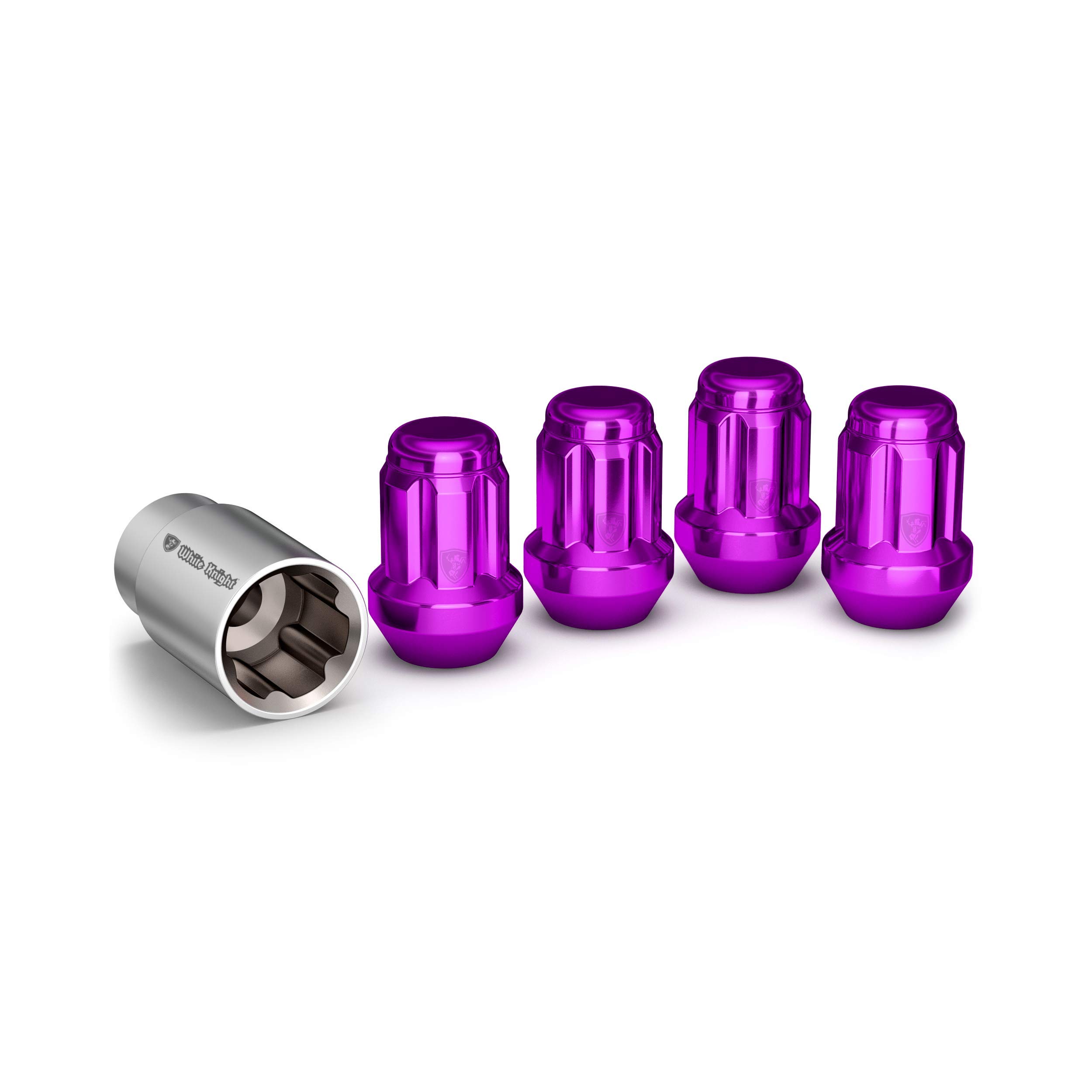White Knight40400SPPT Purple Wheel Lock, 4 Pack