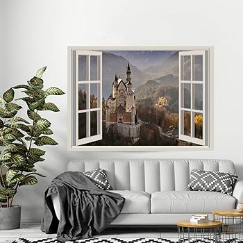 Amazon.co.jp: ノイシュバンシュタイン城 タペストリー ドイツ