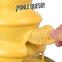 Vista 6 de Nostalgia Máquina eléctrica de fuente de fondue de chocolate de 4 niveles para fiestas, derrite queso, queso, dulces y licor, sumerge fresas