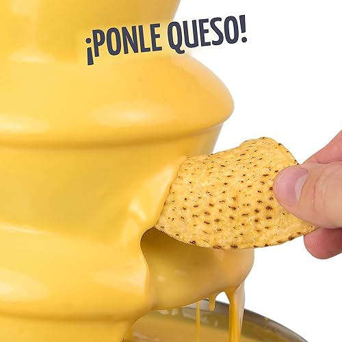 Miniatura 6 de Nostalgia Máquina eléctrica de fuente de fondue de chocolate de 4 niveles para fiestas, derrite queso, queso, dulces y licor, sumerge fresas