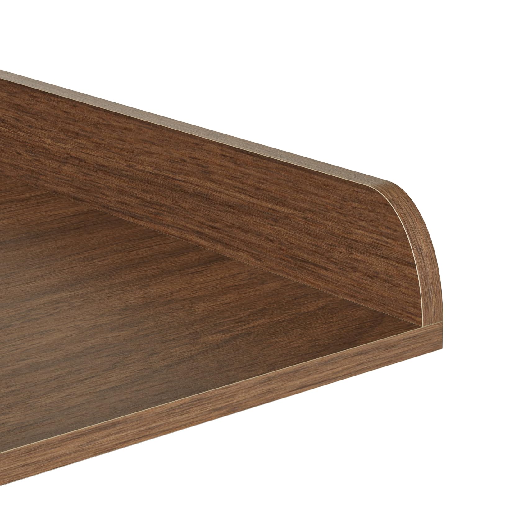 Arbeitsplatte für Waschmaschine und Trockner mit 2-stufigem Regal, Wasserabweisende Waschmaschinenabdeckung, Waschmaschinenregal mit Anti-Rutsch-Pads, Abdeckung Waschmaschine Holz, Walnuss