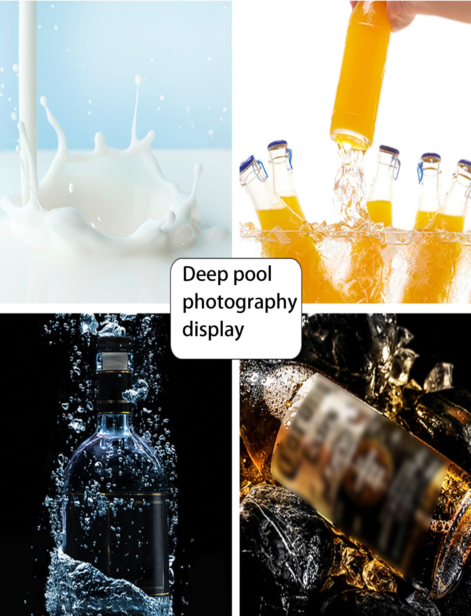 Transparent Shallow Water Photography Props, Decorative Tray, Photography Tray For Shooting Low Water Tank, Creative Floating Photography Props, Table Storage Box(60x60x5cm/23.6x23.6x2in)