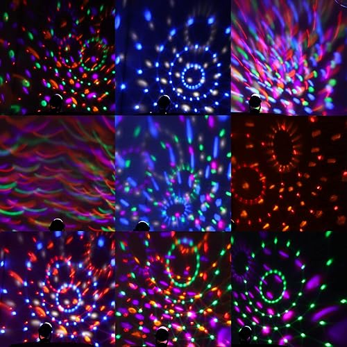 Miniatura 2 de Luces de discoteca con control remoto luces de discoteca activadas por sonido 7 modos alimentado por USB lámpara estroboscópica RGB para el hogar