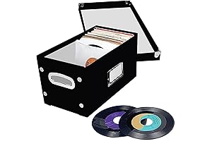 Snap-N-Store Vinyl Record Storage Box - 7&quot;/45 RPM - 2 Pack