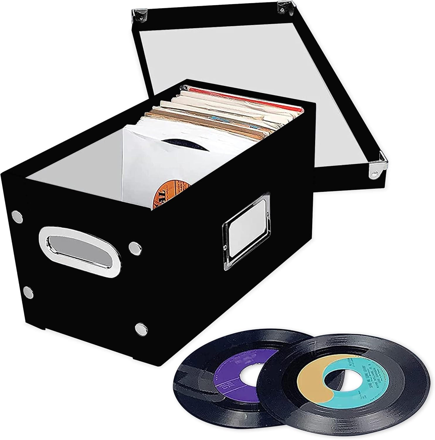 Snap-N-Store vinyl record storage box (7/45 rpm) 2-pack