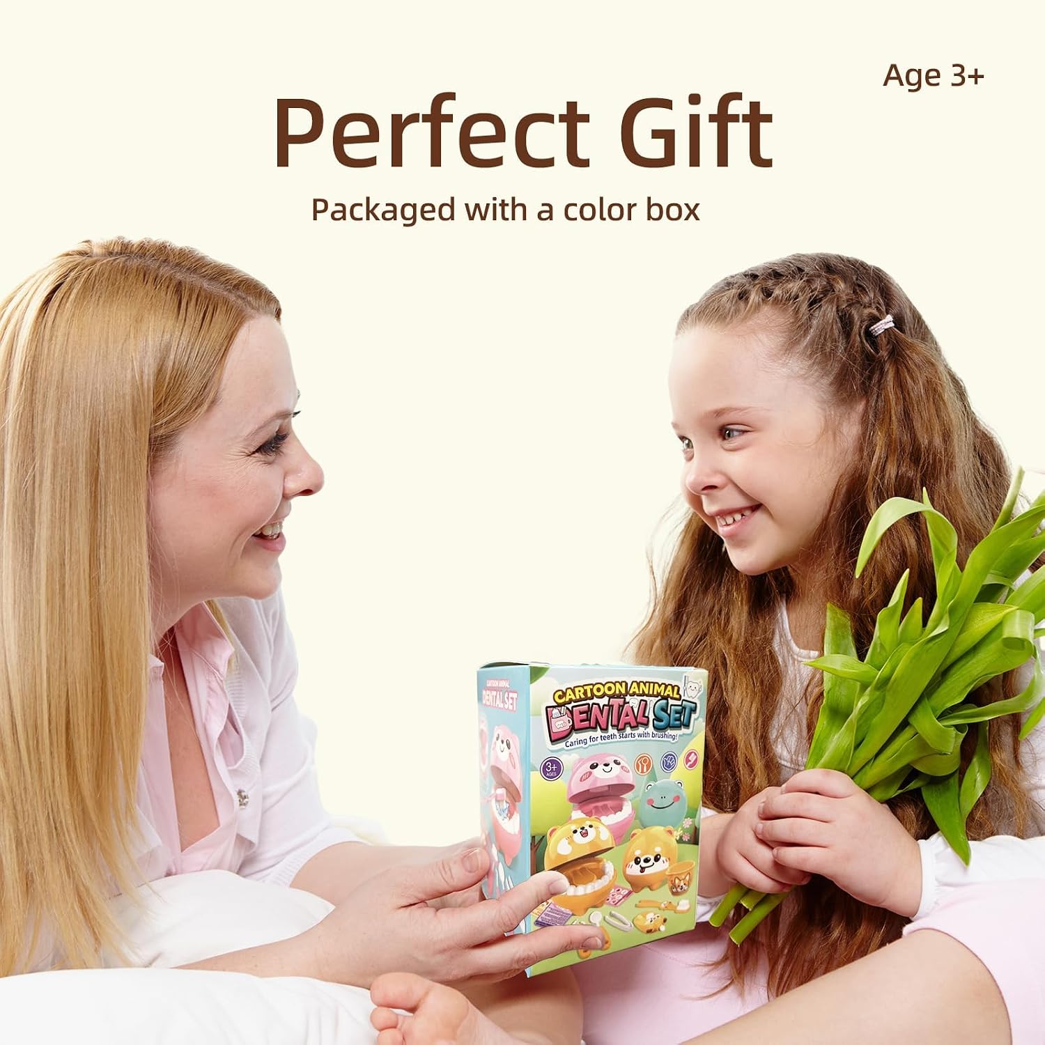 Nilez Dentist Pretend Play Set with Educational Cards for Kids (Puppy) | 14-Piece Dental Medical Kits Doctor Kit Role Play Game Cute Cartoon Gift for Girls and Boys