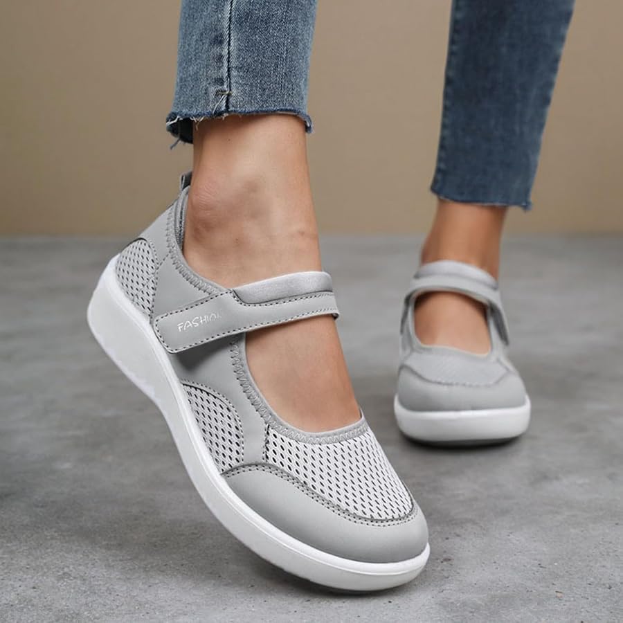 Sneakers Femme - Chaussures Sans Lacets Femme - Orthopédique Baskets