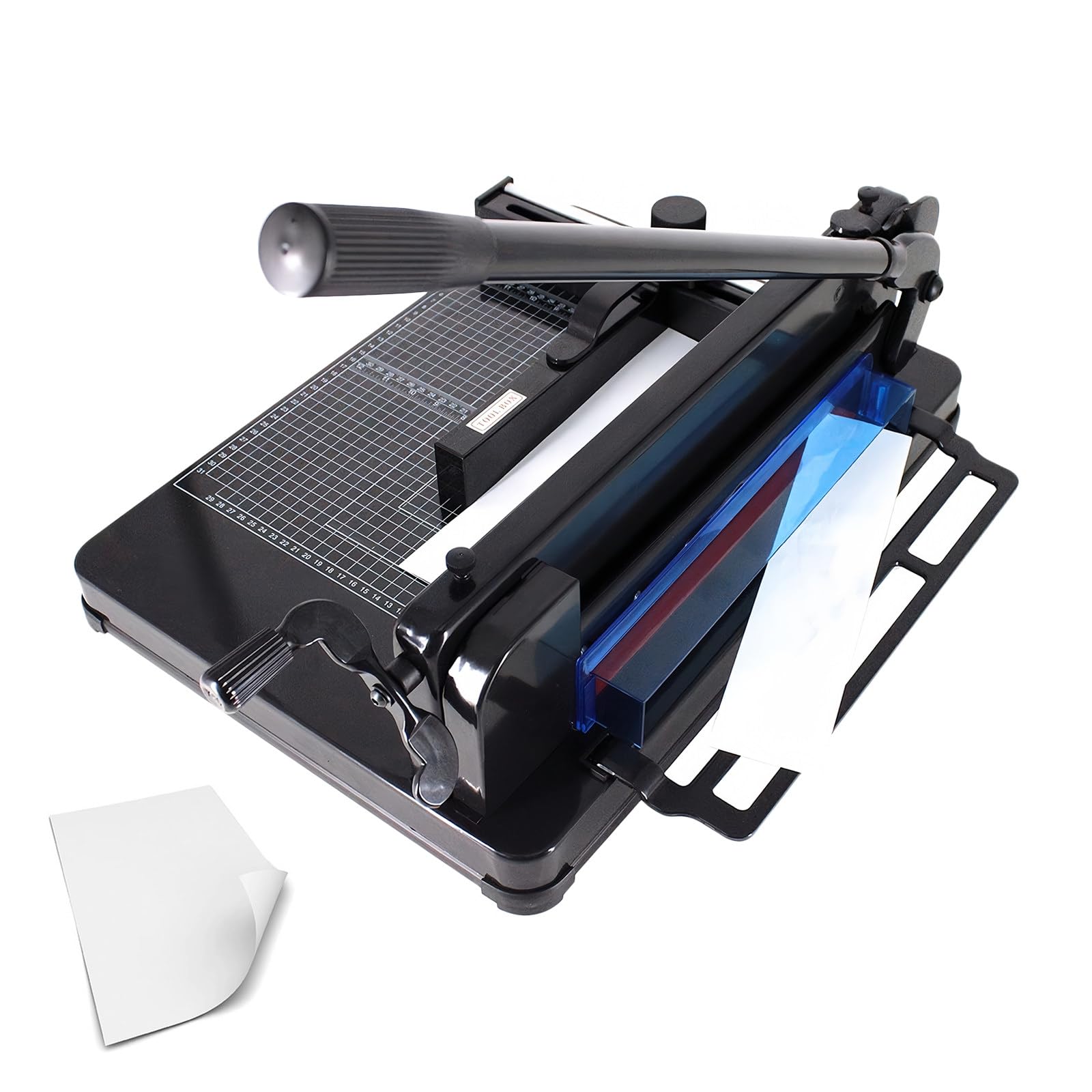 Taglierina a ghigliottina resistente, 30,5 cm, per ufficio e casa, base in metallo, formato A4, strumento da taglio per carte e pelle, ideale per progetti scolastici