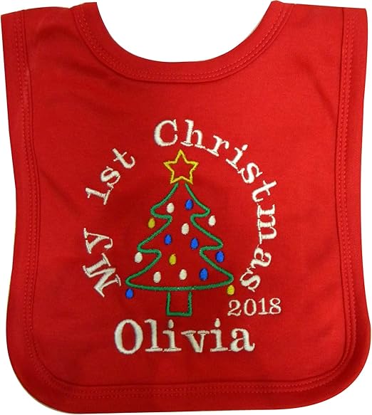 my 1st christmas bib