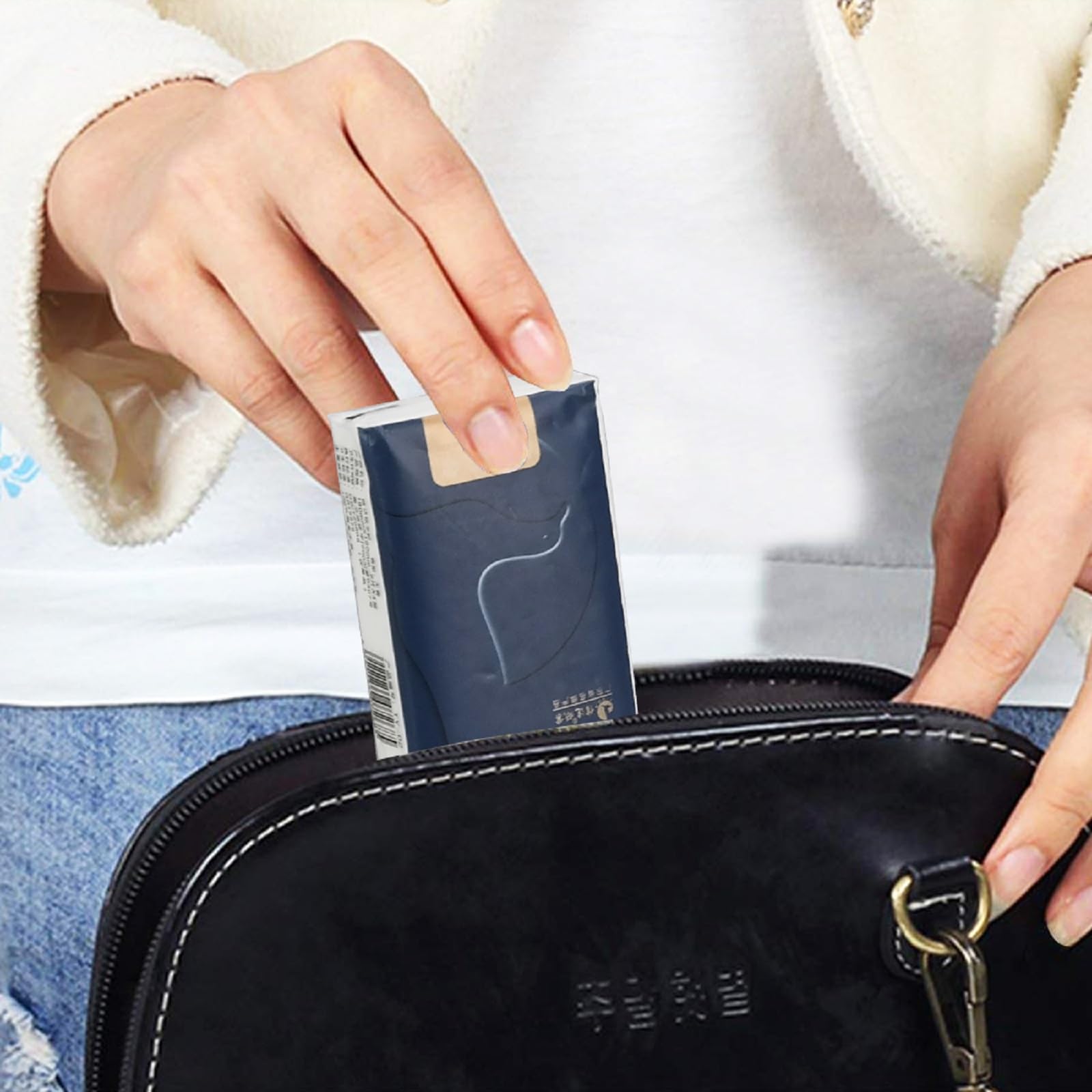 Taschentücher, 3-lagig, 60 Packungen | Mini-Taschengröße, 4-lagig, weich, ultra-tragbar, für unterwegs, sanft, hautfreundlich, für Geldbörse, Tasche, Auto, Reisen