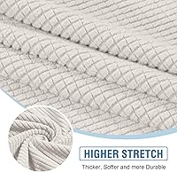 Vista 90 de H.VERSAILTEX 2025 New Sectional Couch Covers 8 Pieces Stretch Sofa Covers for Sectional Sofa Set Separate L Shaped Couch Cover for Both Left/Right