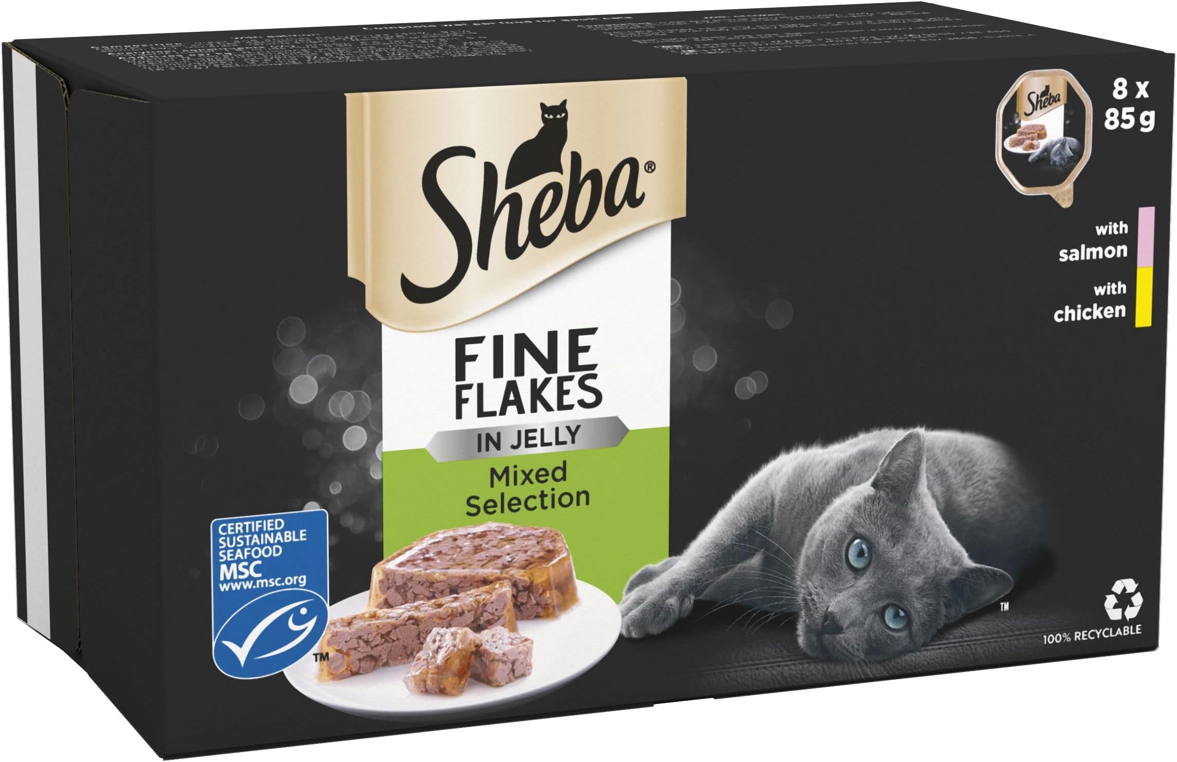 Sheba Fresh and Fine in Gravy Chicken, Turkey and Poultry Wet Cat