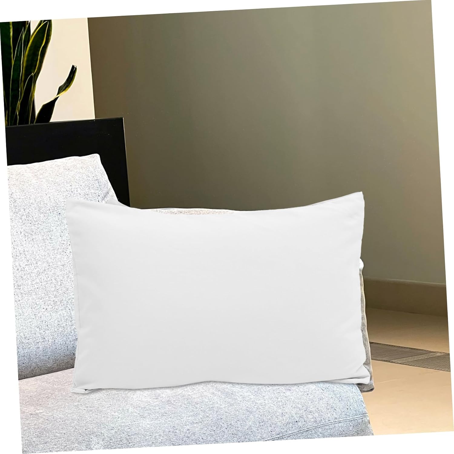 2pcs Kids Pillowcases Polyester Envelope Closure Lightweight White